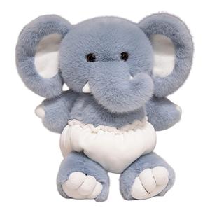 Детские бегающие зверюшки плюшевые куклы высота 40 см Tak Bebe, Elephant-Diaper