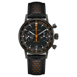 Мужские часы United States Classic Collection с автоматическим механическим механизмом и водонепроницаемостью до 100 м Hamilton, черный dial