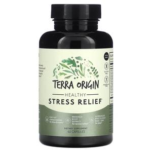 Здоровое снятие стресса Terra Origin Stress Relief, 60 капсул