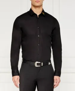 Рубашка Елисея Slim fit Hugo, черный