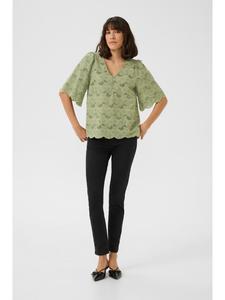 Блузка Kaffe, цвет oil green