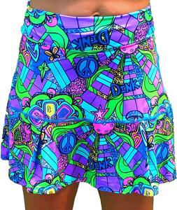 Женская юбка со складками Pickleball Bella Groovy, мультиколор