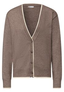 Вязаный кардиган STREET ONE, коричневый