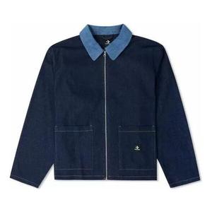 Куртка denim shirt jacket 'night indigo' Converse, синий