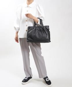 United base/итальянская сумка-тоут из натуральной кожи, двусторонняя, цвет Black