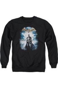 Толстовка с круглым вырезом для взрослых Batman Arkham Asylum Game Cover Gildan, черный