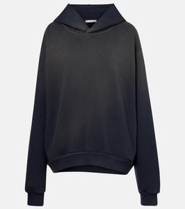 Потертая худи из хлопкового джерси Acne Studios, Faded Black