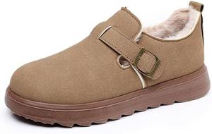 Зимние ботинки для женщин, теплые снегоступы с меховой подкладкой, ботильоны на толстом каблуке, легкие водонепроницаемые ботинки с флисовой подкладкой для прогулок в холодную погоду Qacksv, Khaki