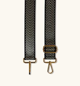 Черно-золотой ремешок со стрелкой Apatchy London, мультиколор