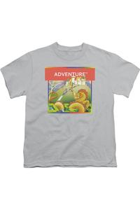Футболка с коротким рукавом для детей с дизайном Atari Adventure Box Art Gildan, серебряный