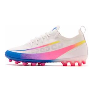 QIAODAN Детские футбольные бутсы с амортизацией, износостойкие, с защитой от ударов, белые, синие, подростковые