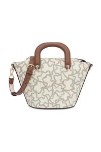 Сумочка Tous с принтом и короткими ручками, бежевый