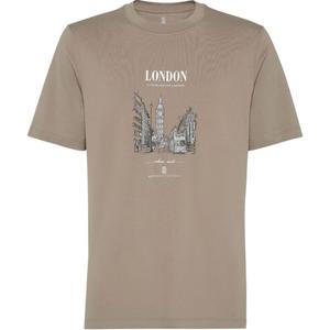 Лондонская футболка с коротким рукавом Brunello Cucinelli, коричневый