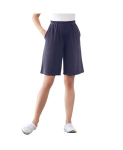 Вязаные шорты больших размеров на 7 дней Woman Within, Navy