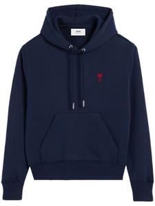 AMI Paris худи с монограммой Ami De Coeur, синий