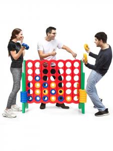 COSTWAY Игра "четыре подряд" в зеленом цвете