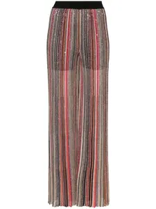 Расклешенные брюки с пайетками Missoni, черный