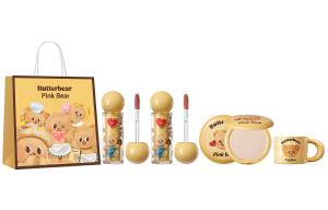 Pink Bear Помада-бальзам Pinkbear x HUANGYOUXIAOXIONG с эффектом сияния 3 в 1 увлажняющая контурная помада с зеркальным блеском