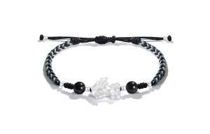 Кристальный браслет Unisex RUOK, черный