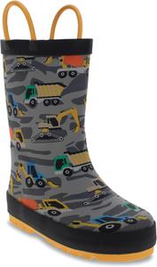 Детские резиновые сапоги Western Chief с ручками для надевания - премиальные водонепроницаемые сапоги для мальчиков и девочек, Construction
