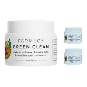 FARMACY Нежный и очищающий бальзам для умывания увлажняющий, отшелушивающий, против черных точек, очищающий 100мл/100мл+20мл