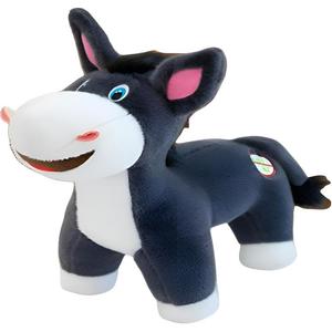 Креативная плюшевая игрушка счастливый маленький ослик 35см/45см/60см высота FKOFR, серый