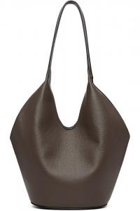 Эксклюзивная коричневая сумка-ведро Phantom от Ssense Aesther Ekme, цвет grain chestnut