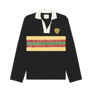 Топ Nicholas Daley Striped Rugby, Black