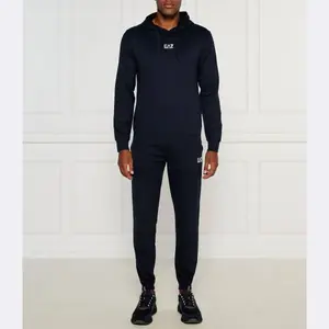 Спортивный костюм приталенного кроя Ea7, синий