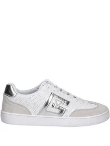 Кроссовки с перфорированным логотипом Guess Usa, белый