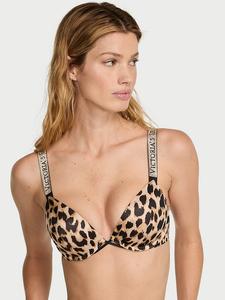 Бюстгальтер с блестящими бретельками и логотипом Very Sexy, shine strap leopard
