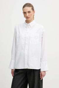 Хлопковая рубашка wren Barbour, белый