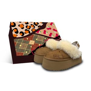 EVA устойчивые к истиранию закрытые тапочки для женщин Chestnut UGG, Lie Down Bunny BOX