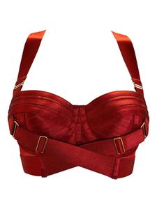 Bordelle бюстгальтер со вставками, красный