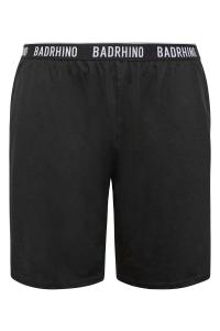 Шорты для дома из 100% хлопка Badrhino Big & Tall, черный