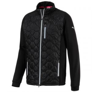 Мужская черная куртка для гольфа Pwrwarmdassler primaloft на молнии 576114 01 Puma, черный