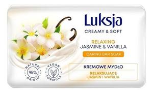 Расслабляющее сливочное мыло Жасмин и Ваниль 90г Luksja Creamy & Soft