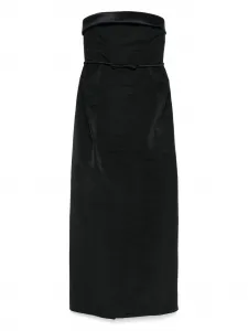 Вечернее платье без бретелей Viktor & Rolf, черный