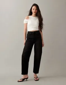 Черные свободные джинсы Mom с высокой посадкой ASOS DESIGN