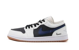 Jordan Air 1 устойчивые к истиранию низкие баскетбольные кроссовки Unisex Black White