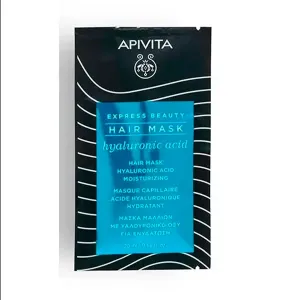 Увлажняющая маска для волос Express Beauty Mascarilla Ácido Hialurónico Apivita, 20 ml