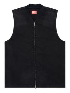 Diesel жилет D-Sund-D-N на молнии, черный