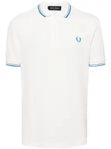 Рубашка поло с вышитым логотипом Fred Perry, белый