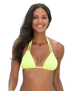 Размеры женского купальника-бикини с треугольными чашечками и бретельками LASCANA, зеленый