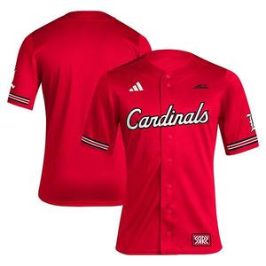 Мужская бейсбольная майка adidas red louisville cardinals reverse retro replica Unbranded