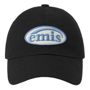 Emis Хлопковая бейсболка унисекс черная, Black