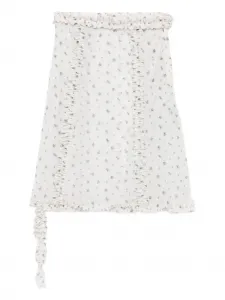 Юбка с цветочным принтом Rokh, белый