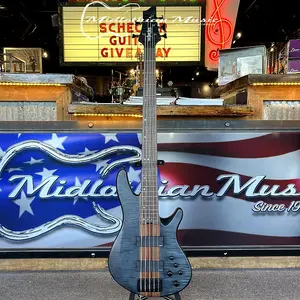 Schecter - Charles Berthoud - CB-5 - 5-струнная активная бас-гитара - прозрачная черная сатиновая отделка