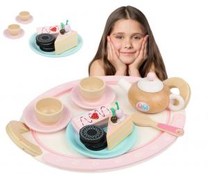 Деревянный Чайный Набор Чайник Чашка Поддон Для Печенья Inna marka