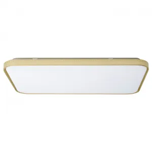 Светодиодный потолочный светильник, прямоугольный, латунного цвета, 91 x 58 см. IKEA Skalådra